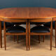 Table à manger & 6 chaises « Roundette » d'Hans Olsen pour Frem Rølje 1960