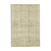 Hand-knotted one-of-a-kind turkish beige carpet 198 cm x 294 cm