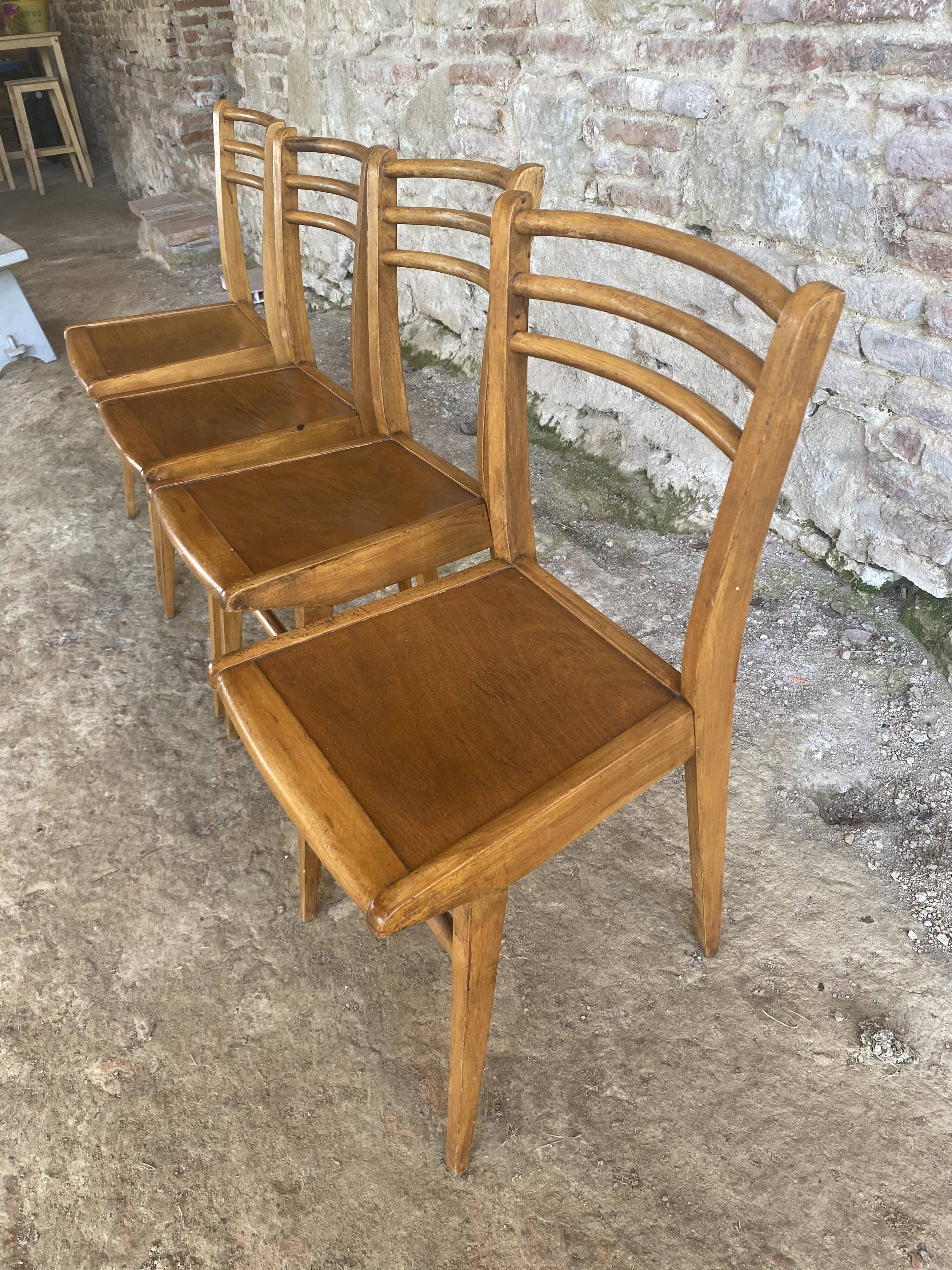 Lot de 4 chaises bistrot Luterma