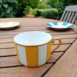 tasse à thé ou à déjeûner et soucoupes Art Déco