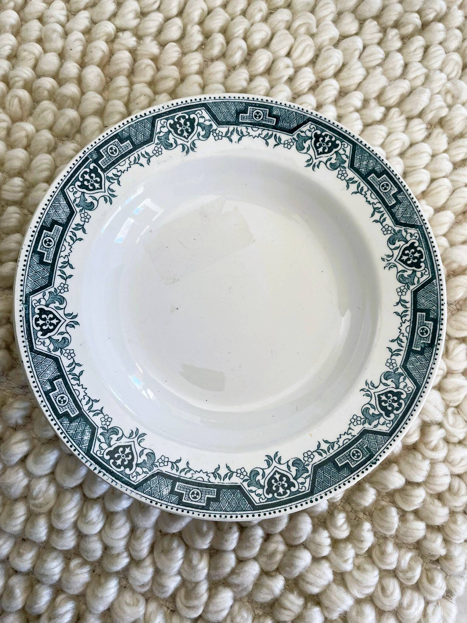 Lot of 6 ironstone plates (Morocco series)