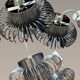 Paire de suspensions 70’s Andrea Lazzari pour Morosini