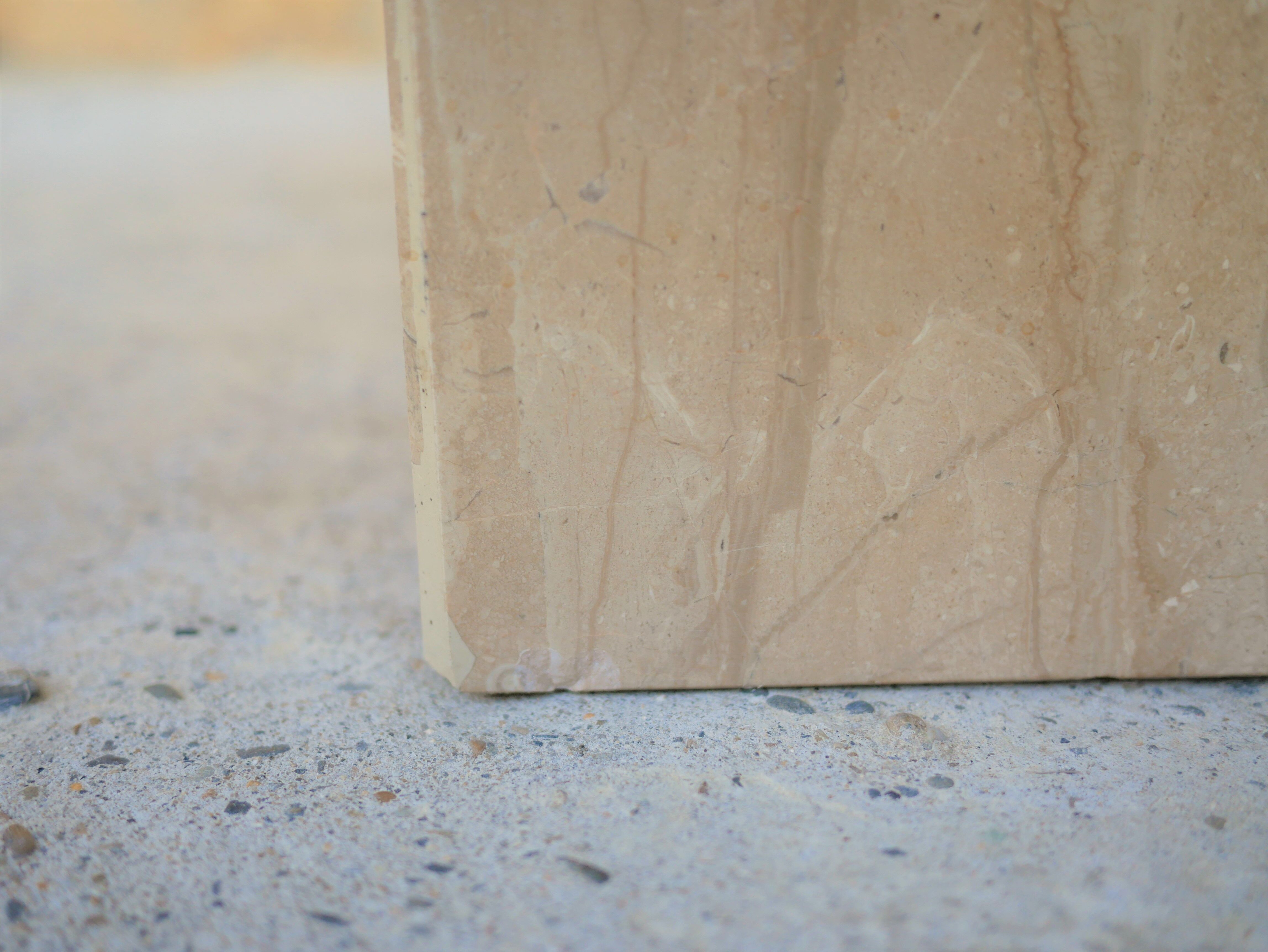 Series of 3 vintage marble coffee tables