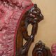 Victorian mahogany carved librarian's canapé with lions.