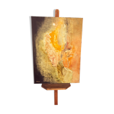 “Enigme” – Abstract Painting by Walter Hinchey, Oil on Canvas, Signed and Titled