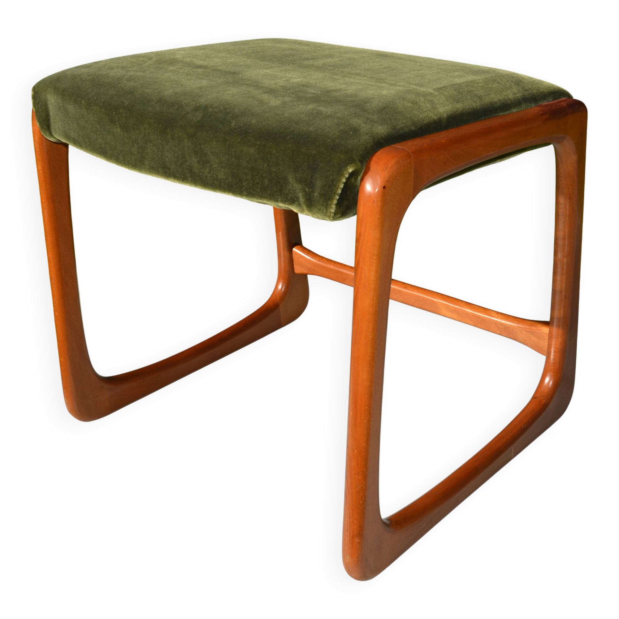 Scandinavian "sledge" chair in teak by Baumann