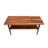 Table basse en noyer du milieu du siècle, Pologne, années 1950