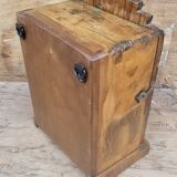 Art Deco teak wall display case