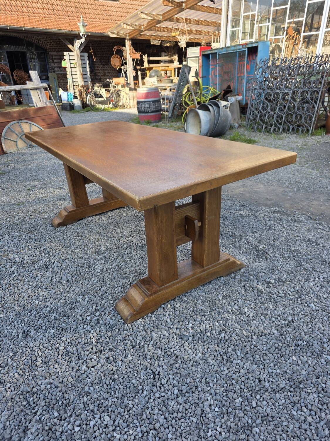 Oak farmhouse table