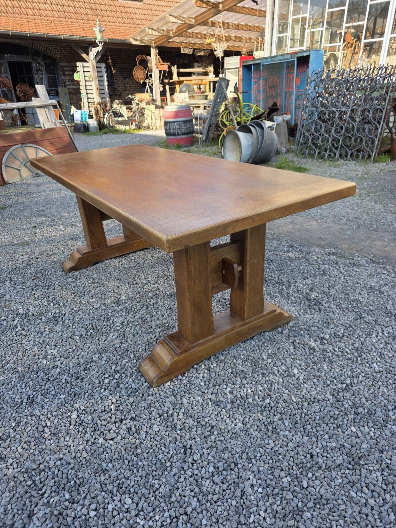 Oak farmhouse table