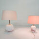 Michael Bang "Sakura" glass table light for Holmegaard, Denmark 1980's