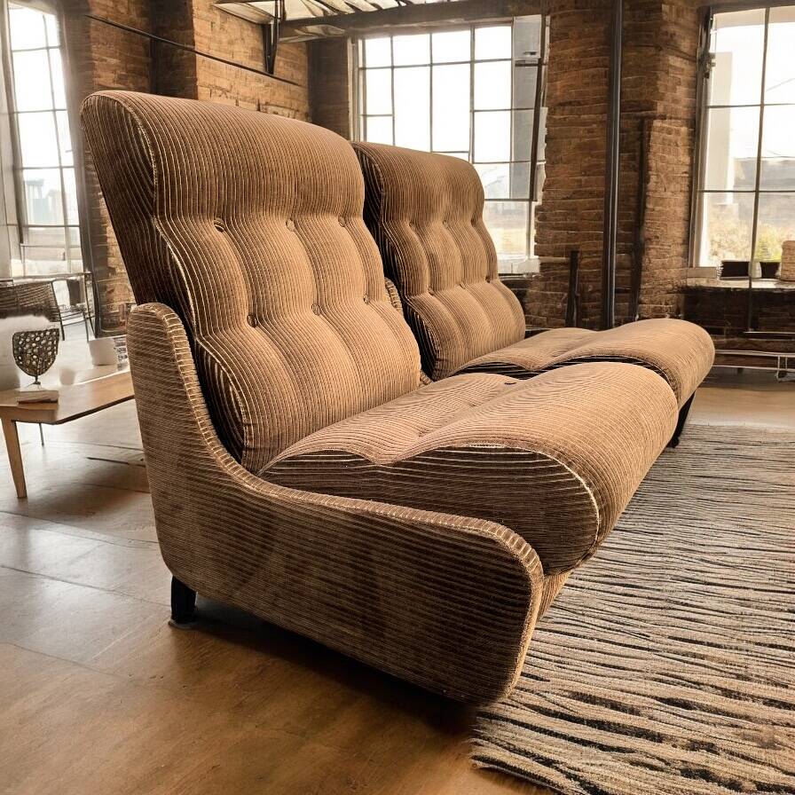 Vintage Two-Seater/Retro Modular Armchairs Armchairs
