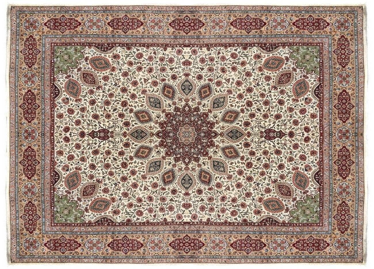 Magnificent Persian carpet from Tabriz, Iran, made of wool and silk: 435 x 350 cm.