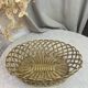 Brass woven basket