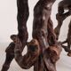 Set of 3 vintage wooden vine bar stools, 1960s
