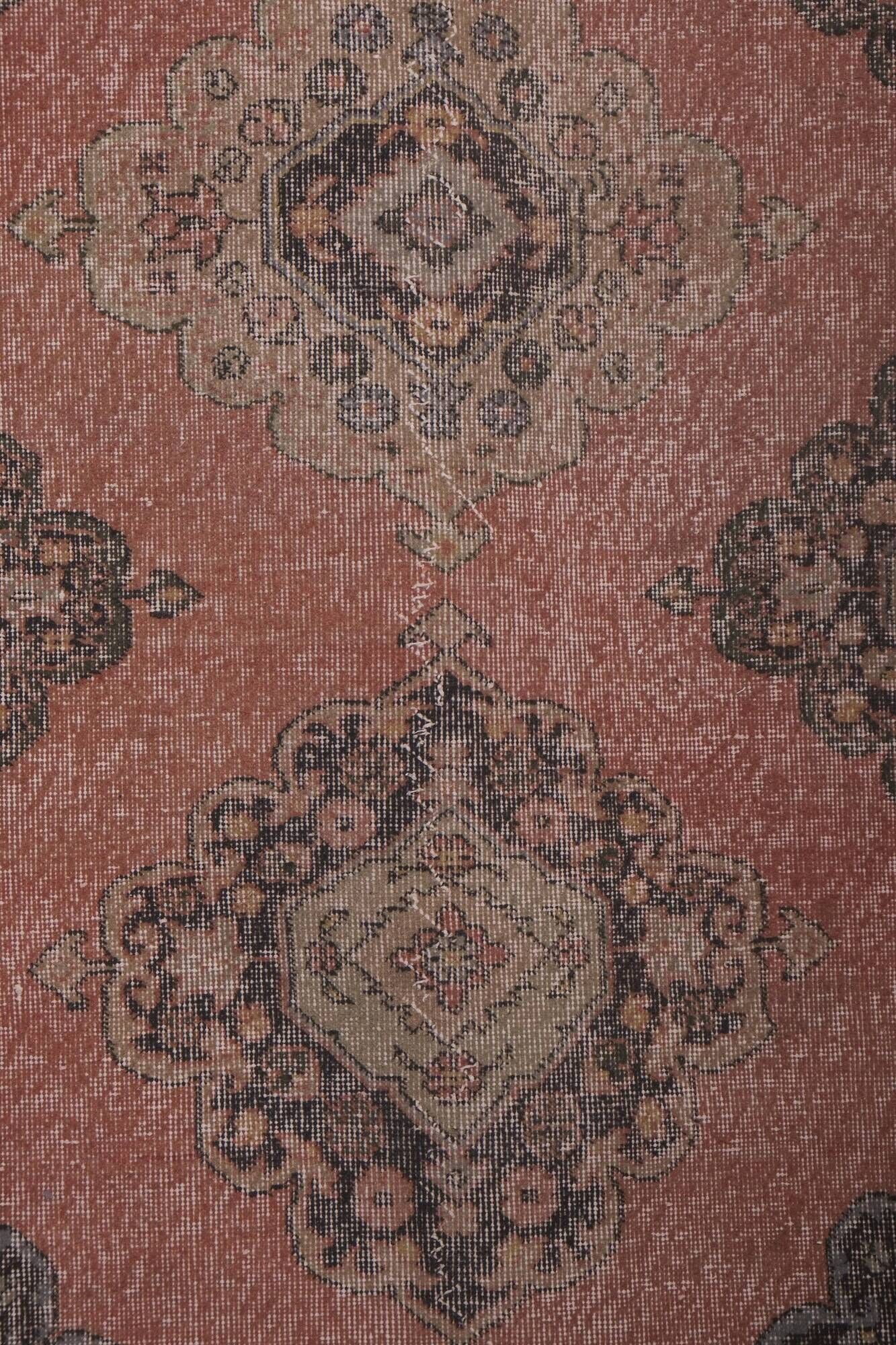 Vintage Turkish hallway rug 87x382 cm