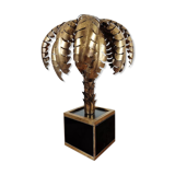 70's palm table lamp