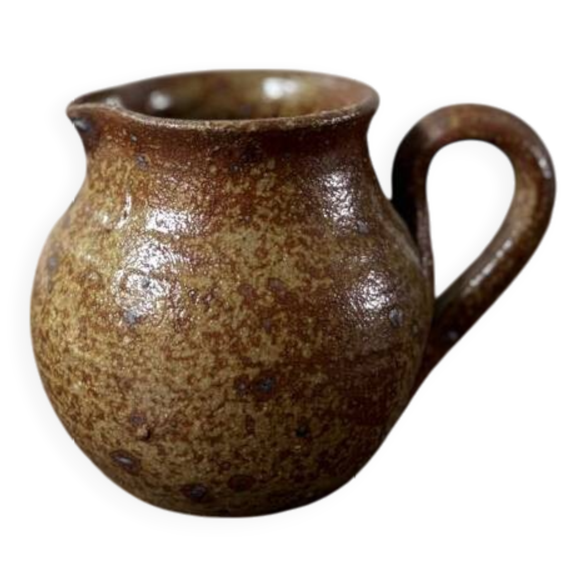 Vintage pyrite stoneware pitcher from the 70s