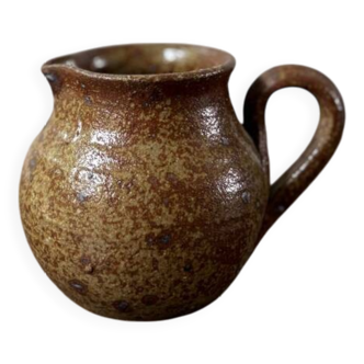 Vintage pyrite stoneware pitcher from the 70s