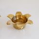 Set of vintage brass candle holders 1970