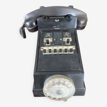 Ancien Téléphone Bakélite Ericsson Standard Téléph Vintage Outils De Métier