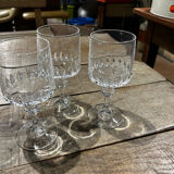 Set of 8 Vendome crystal glasses
