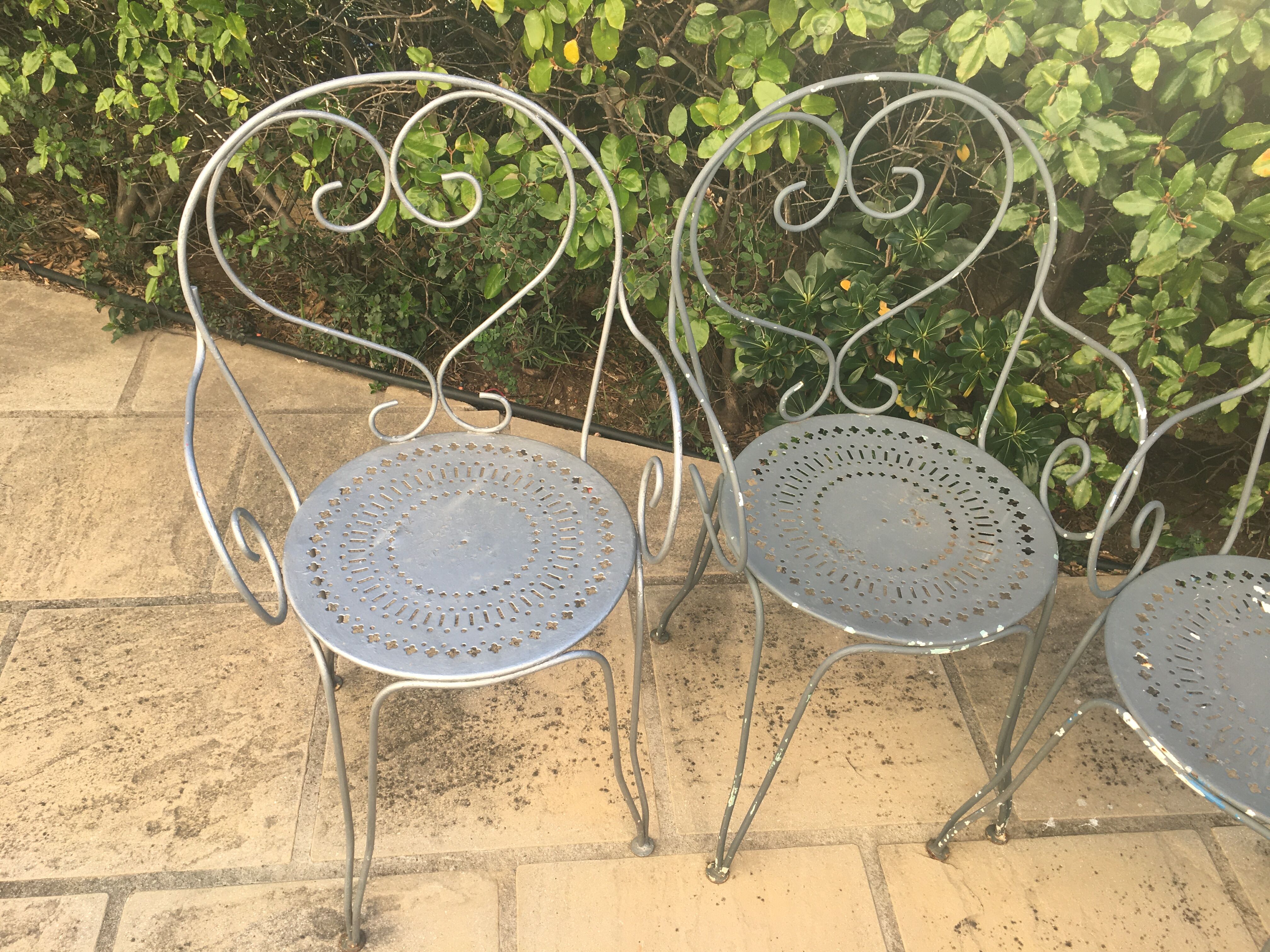 Fauteuils jardin fer forgé