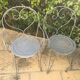 Fauteuils jardin fer forgé