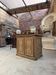 19th-century solid oak buffet