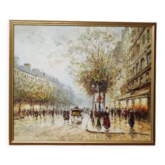 Parisian scene by A. Skubik