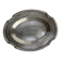 Oval metal silver-plated tray with hallmarks from the early 20th century.