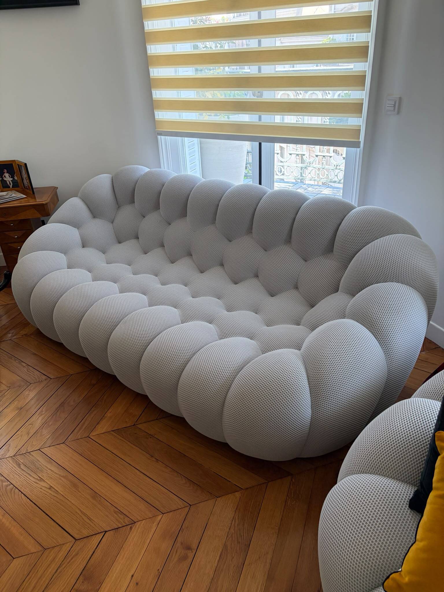 Bubble grey sofa rochebobois