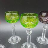 6 Nachtmann Weinrömer Crystal Liqueur Glasses