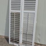 Rectangular shutters with louvers