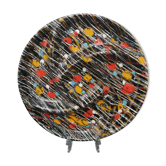 Compartmentalized ceramic plate