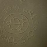 Jug, gargoulette in glazed stoneware white digoin france vintage