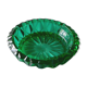 Vintage emerald green glass ashtray