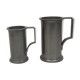 Lot de 2 pichets en étain de 18 cm et 14 cm