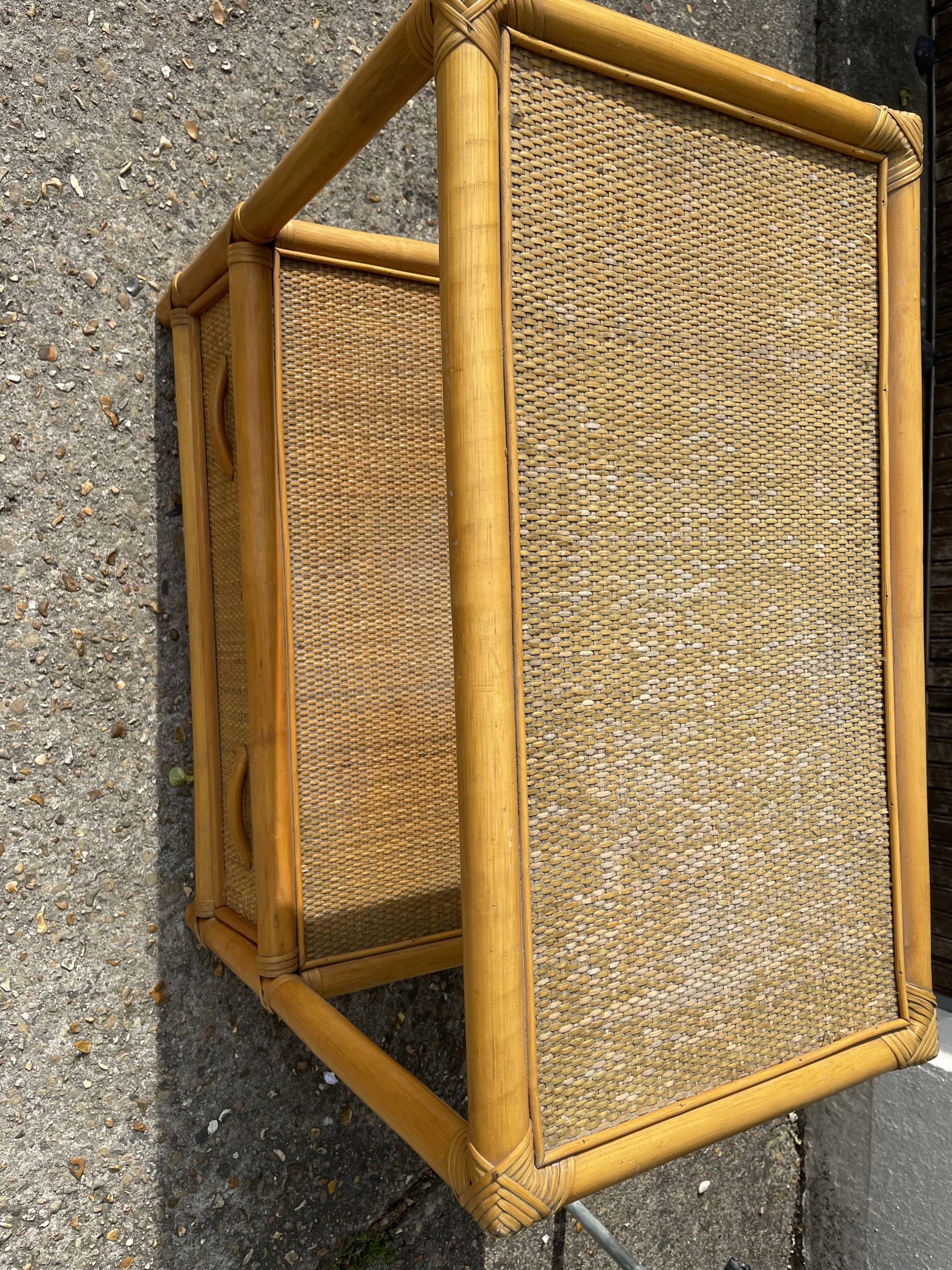 Low rattan furniture