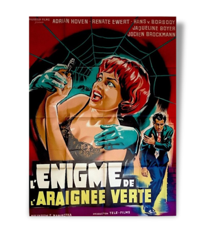 Affiche cinéma originale de 1960.Horreur