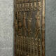 Central Africa around 1900 2 very large doors entirely carved iguanas,