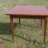 Pair of square wooden bistro tables 80 x 80 cm