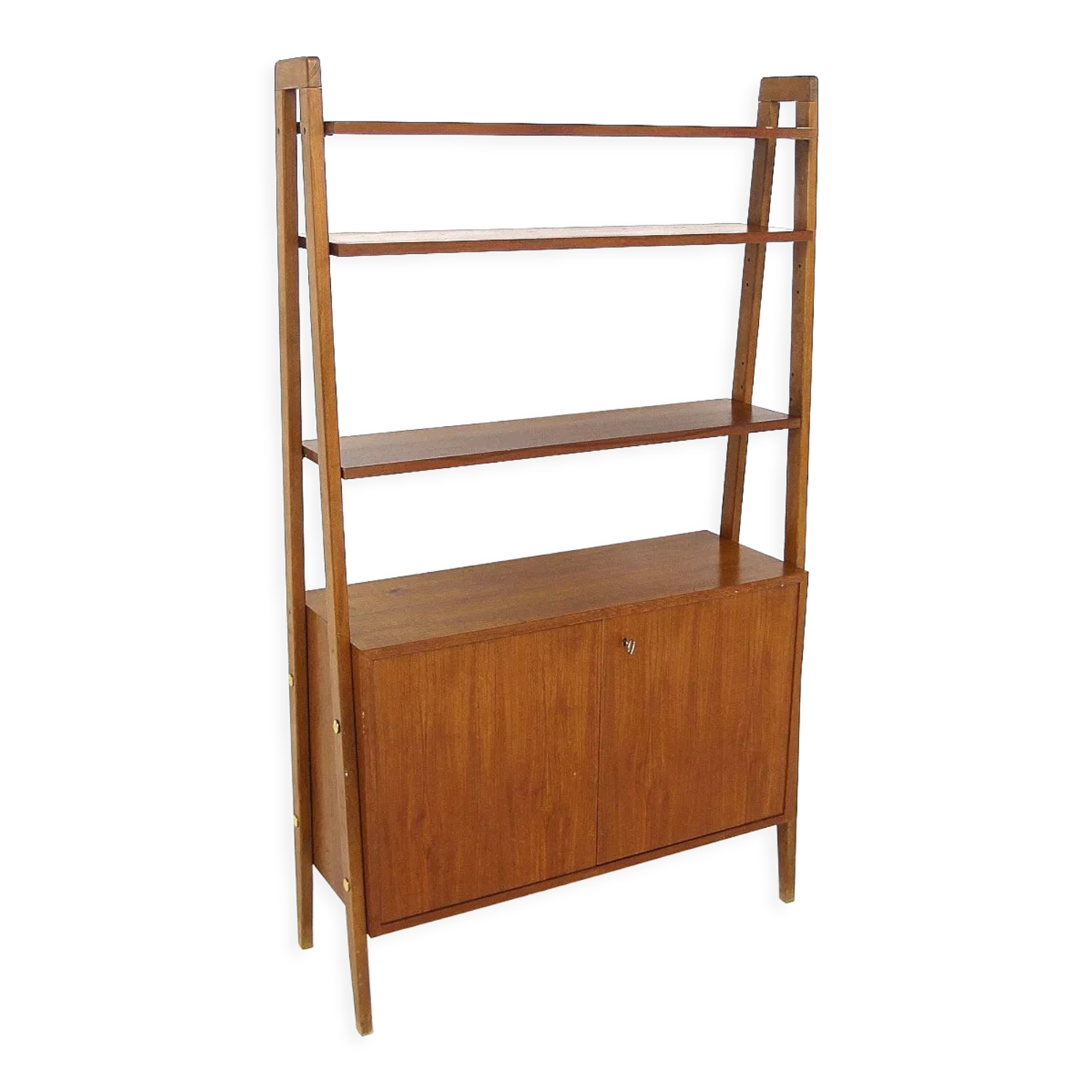 Bibliothèque scandinave  "Tema" en teck Möbel-Ikea Suède 1960
