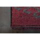 1970s Vintage Turkish Oushak Handmade Wool Cotton Pink Runner Rug 81x315