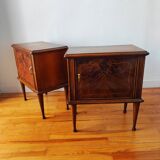 Pair of vintage Italian bedside tables from the 1950s