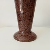 Vintage speckled granite vase