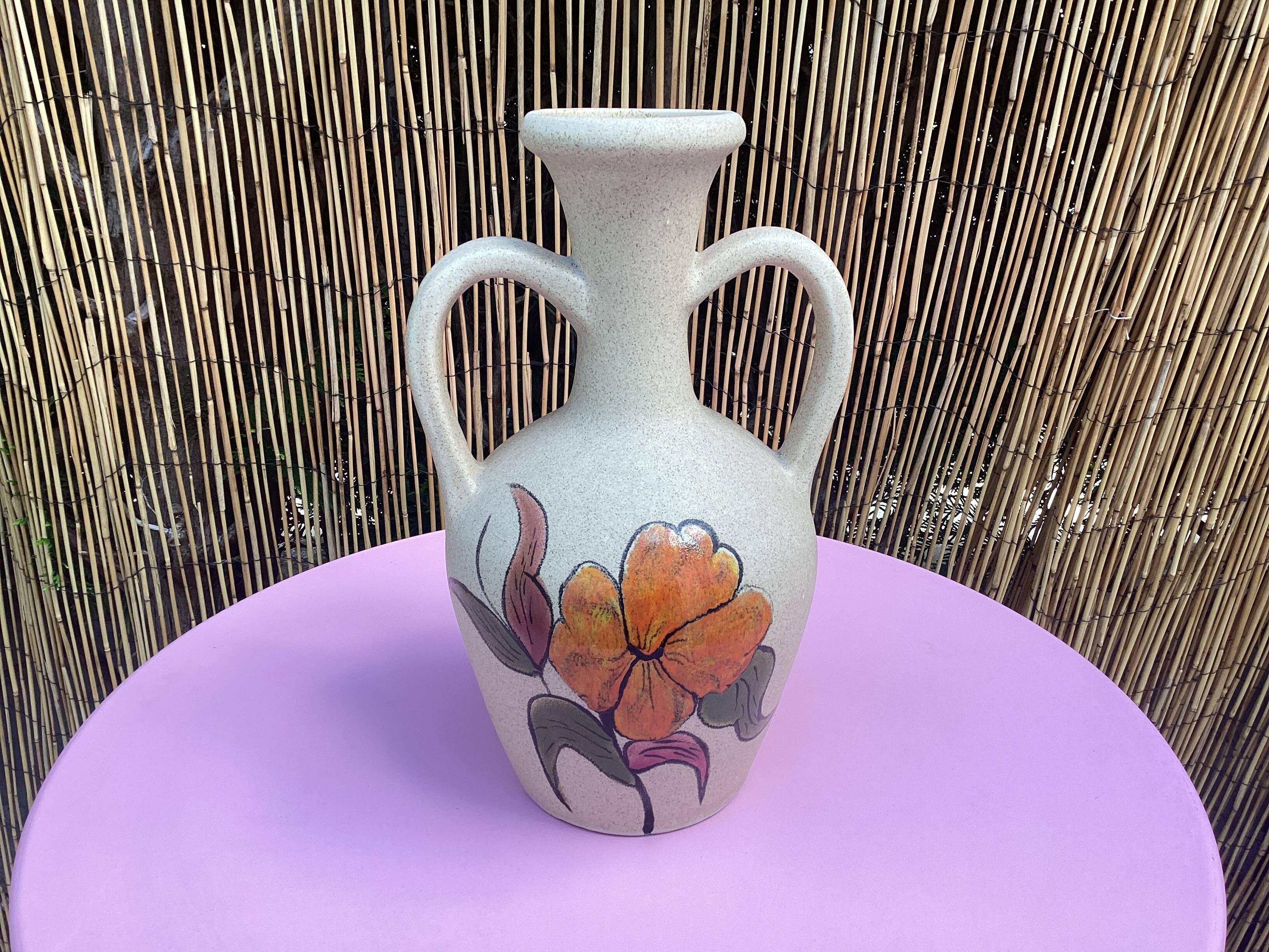 Vintage ceramic vase from Lezignan