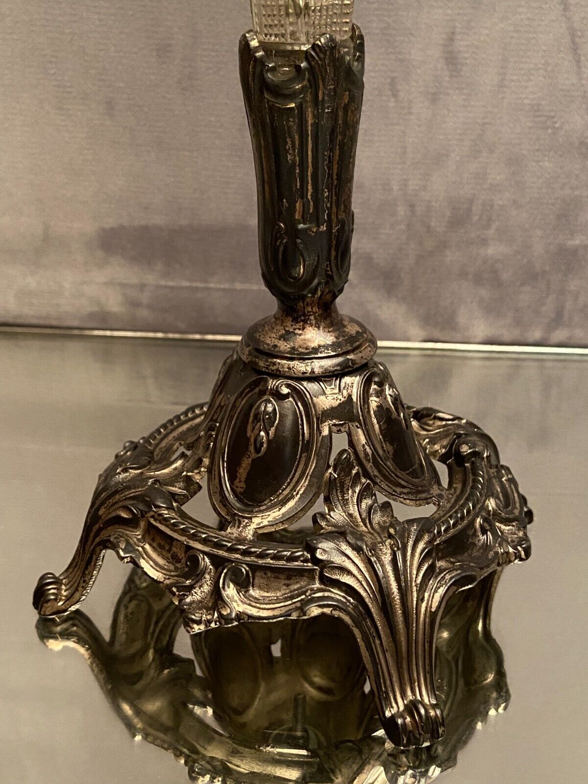 Vase bouquet cone cut crystal Baccarat Saint Louis late nineteenth early twentieth
