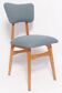 Mid-century butterfly dining chair, grey bouclé, Europe, 1960s