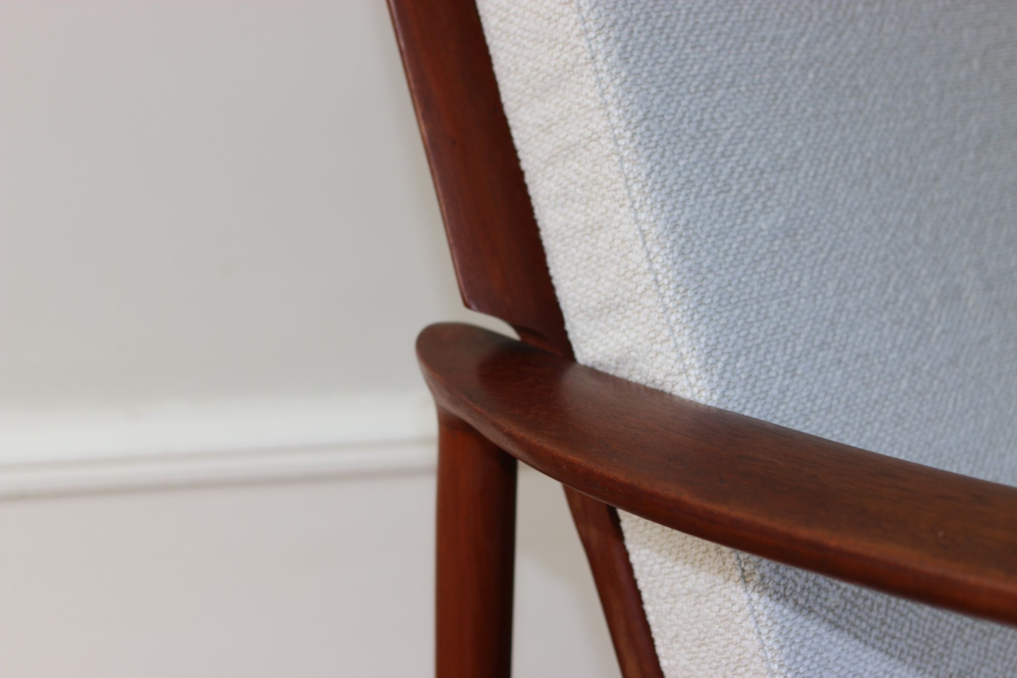 Pair of vintage Scandinavian teak armchairs from the 1960s.
